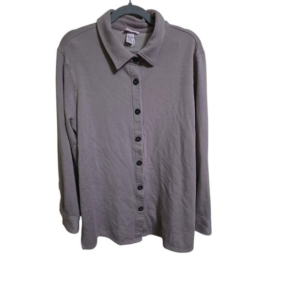 Women's Victoria’s Secret Modal Blend Button-Up Shirt – Size L - Picture 1 of 6